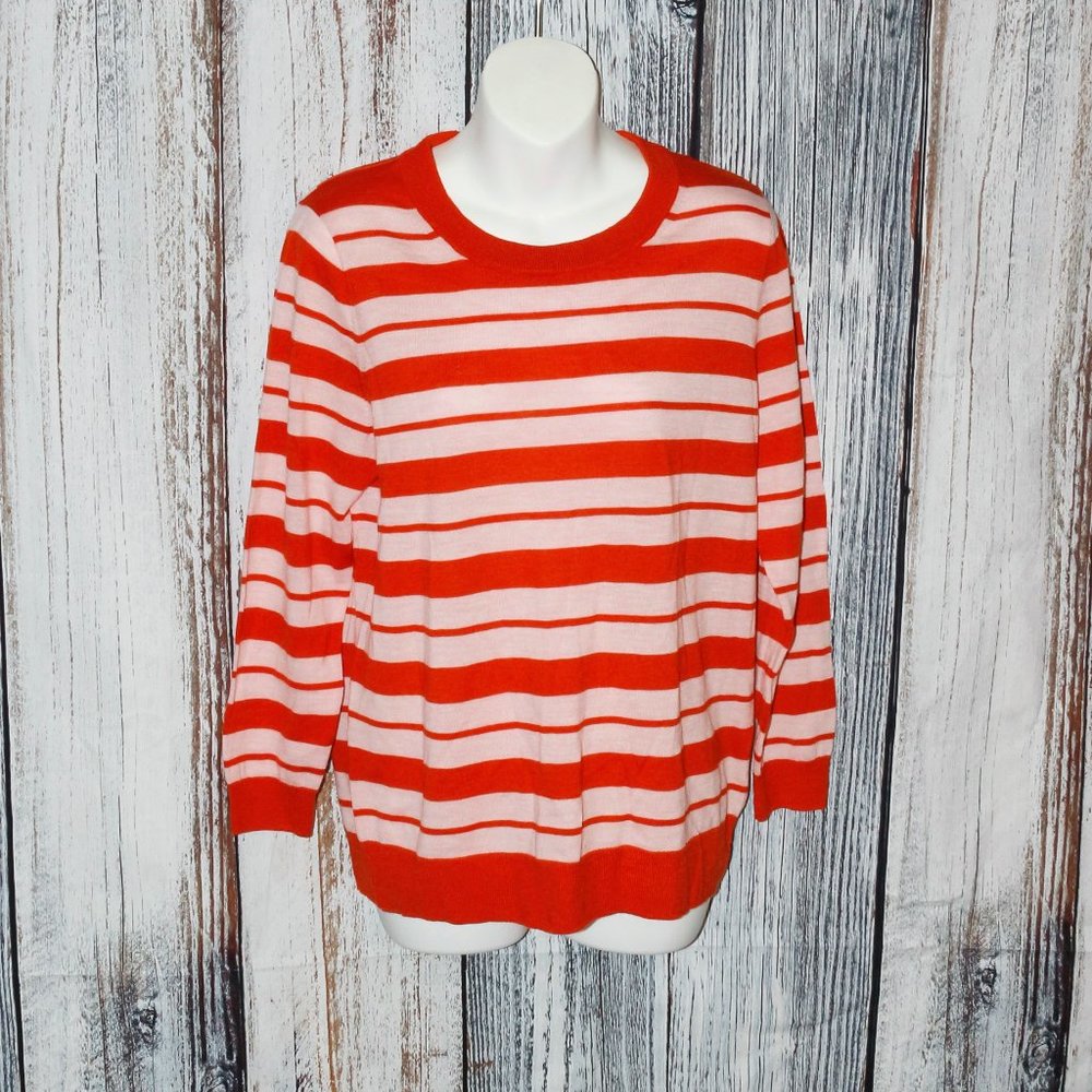 J Crew Striped Merino Wool Sweater